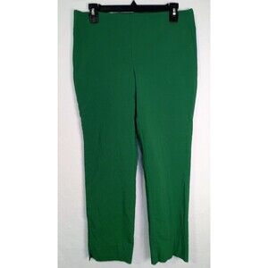 WHBM White House Black Market Green Crop Ankle Pants Stretch Women’s 8